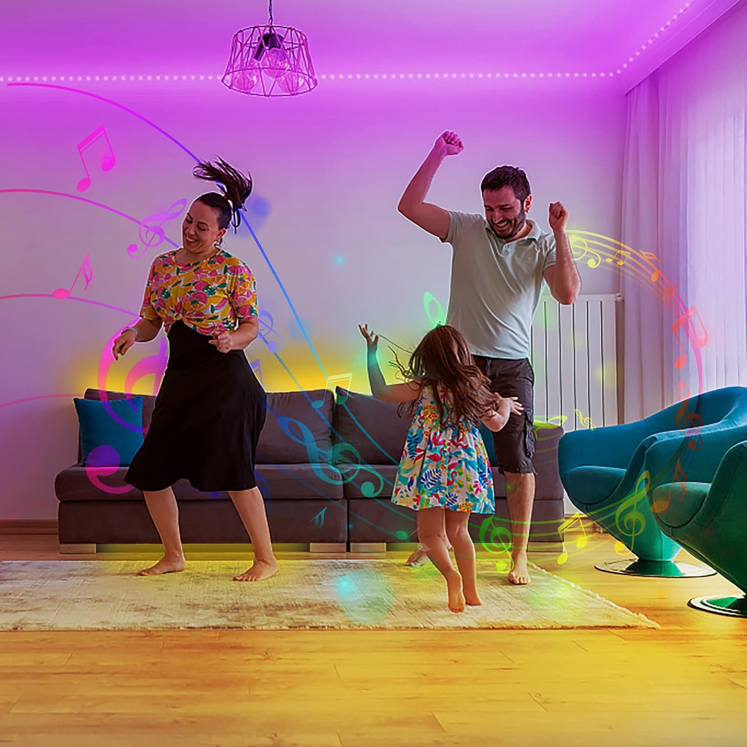 DAYBETTER 200ft Smart LED Strip Lights with App Control