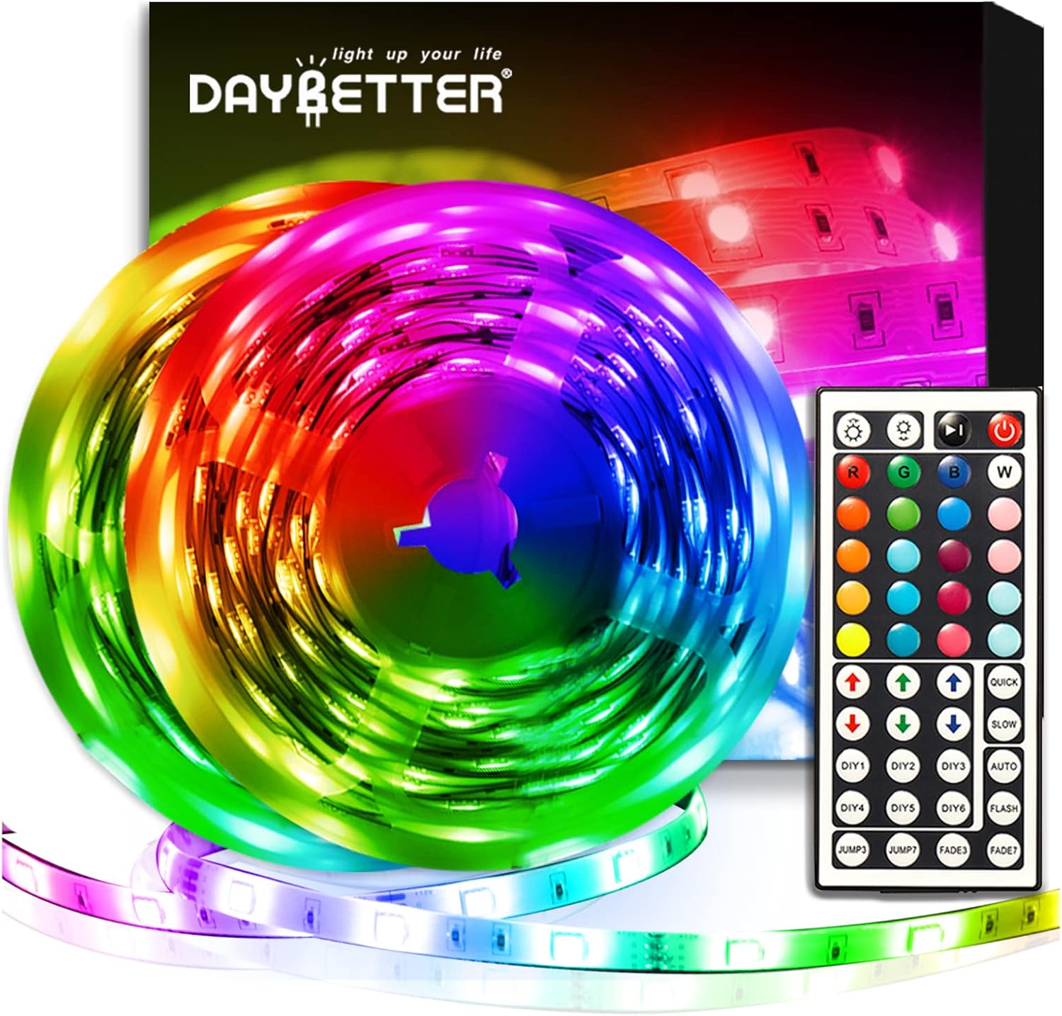 DAYBETTER 32.8ft LED Strip Lights Kit with Remote Control
