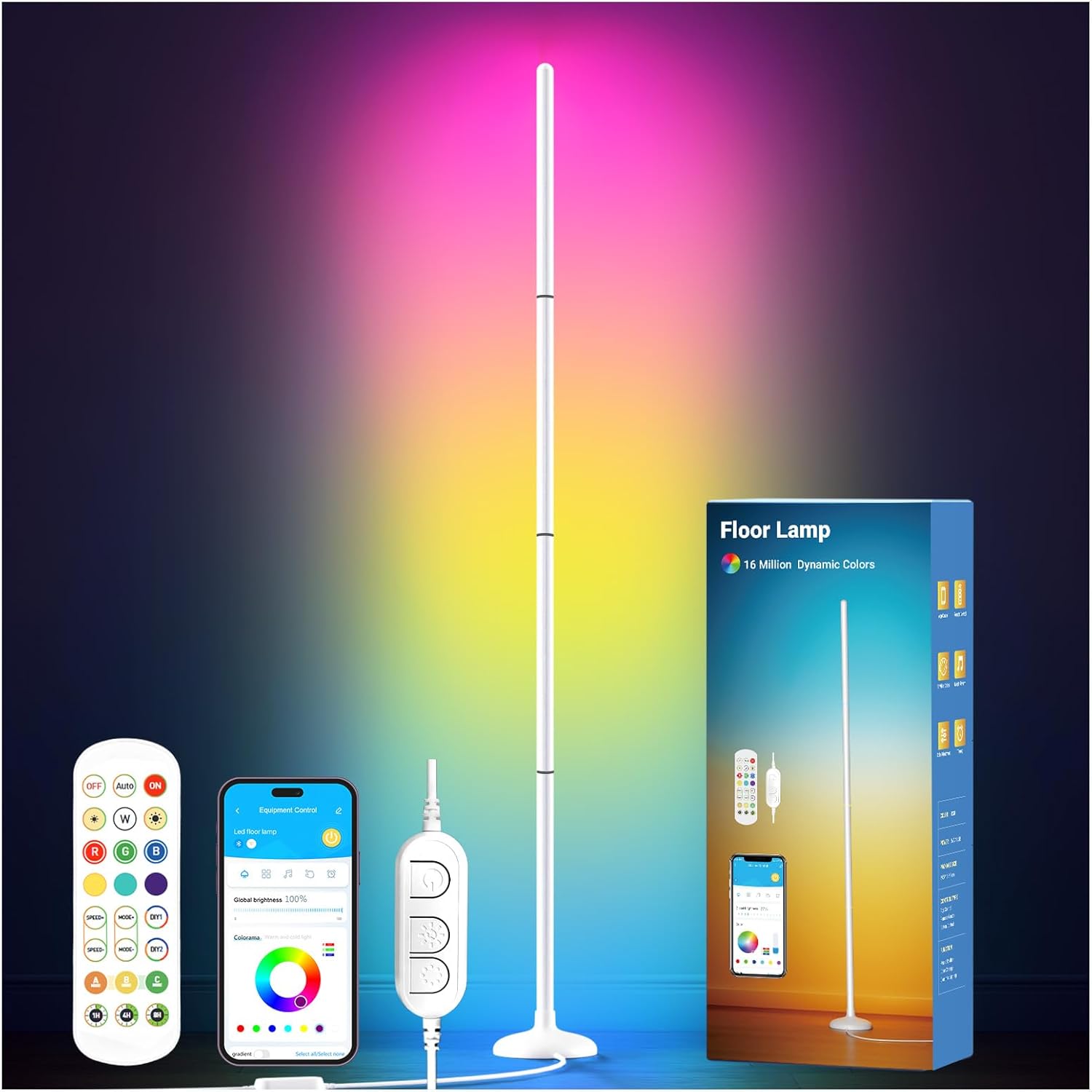 DAYBETTER RGB+IC Smart Floor Lamp with App & Remote Control